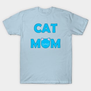 Cat Mom (Cerulean) T-Shirt